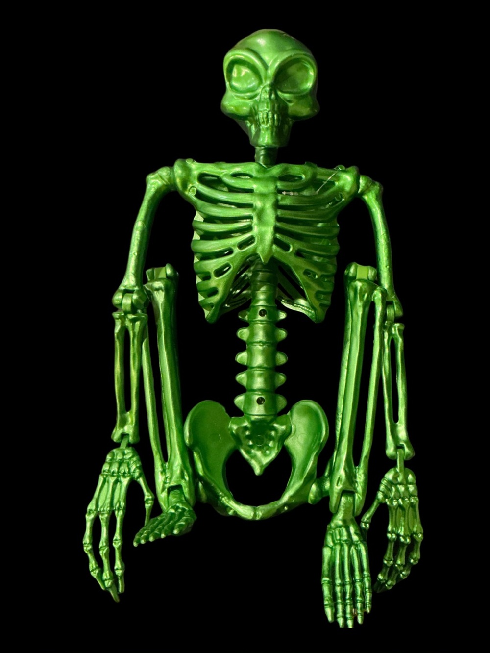20 Inch Poseable Metallic Alien Skeleton Halloween Target